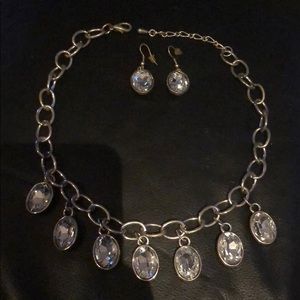 Antique style necklace and earrings